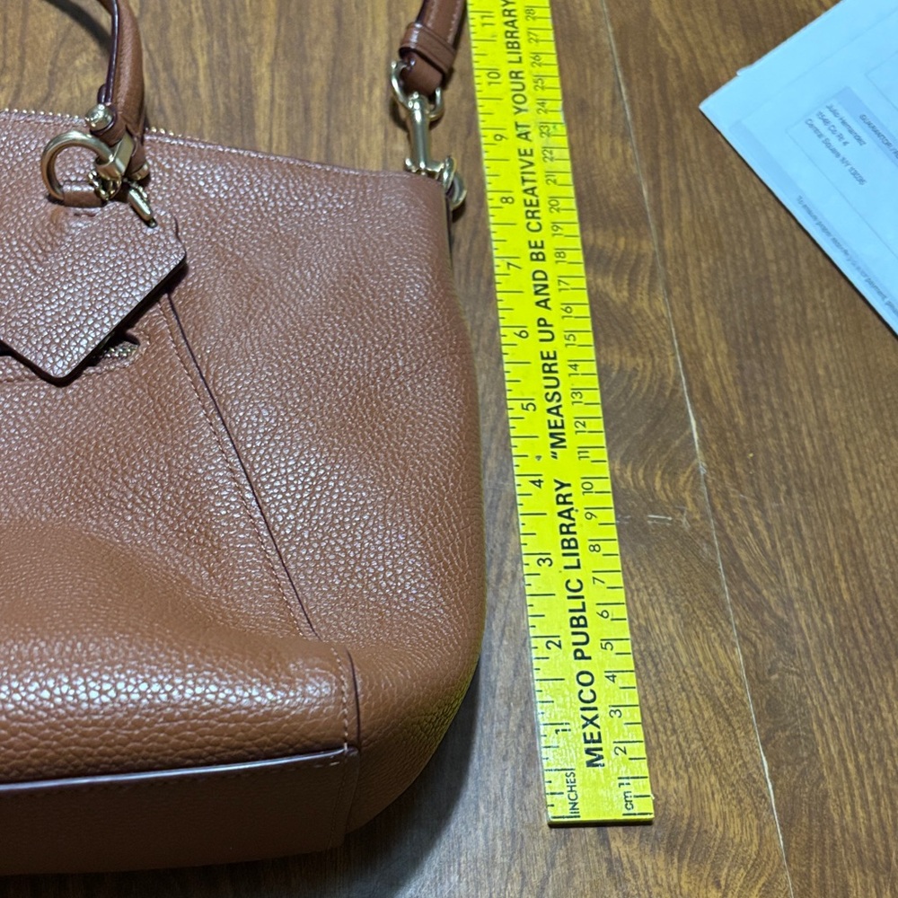 Coach New York E1957-58874 Brown Leather Shoulder Bag - Picture 3 of 9